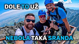 DOLE TO UŽ NEBOLA TAKÁ SRANDA | Lomnický štít zostup | 2023 4k video Vysoké Tatry High Tatras sk