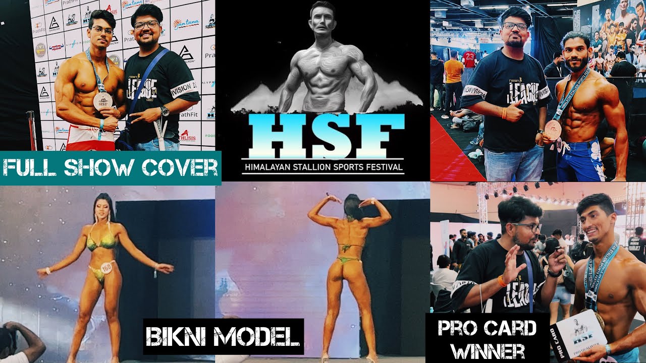 HSF Expo 2023 | Natural Body building competition | HSF Man Physics | Pro Card winner 