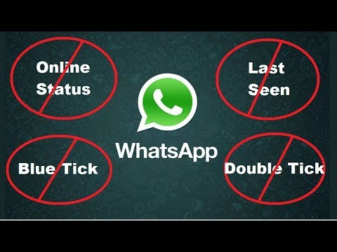 HOW TO HIDE ONLINE STATUS  LAST SEEN BLUE TICK DOUBLE 