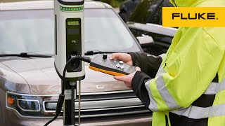 How to perform a GFCI safety test with the Fluke FEV100 EVSE test adapter