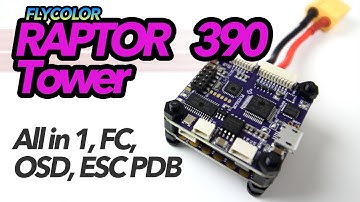 FlyColor Raptor 390 - ALL in ONE FC, ESC, OSD, and PDB Revealed