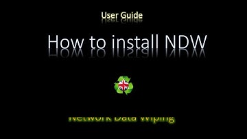Network Data Wiping - NDW Server Installation Tutorial Guide