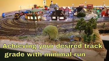 Model train grades : Achieving the proper rise with minimal run (length)