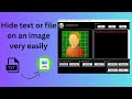 Hide Text or Files on Images Easily with QuickStego 2024 | Steganography Tutorial in Bangla