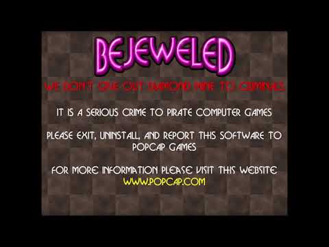 Bejeweled Deluxe 2001 Anti Piracy Screen
