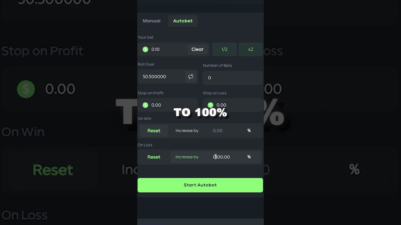 BEST DICE STRATEGY at GAMDOM