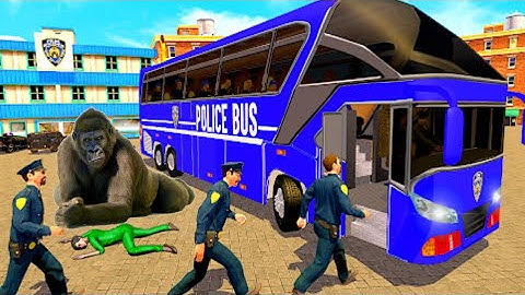 American Police Mountain Bus Driving Simulator Game - US Police bus Driver Gameplay - Android Games