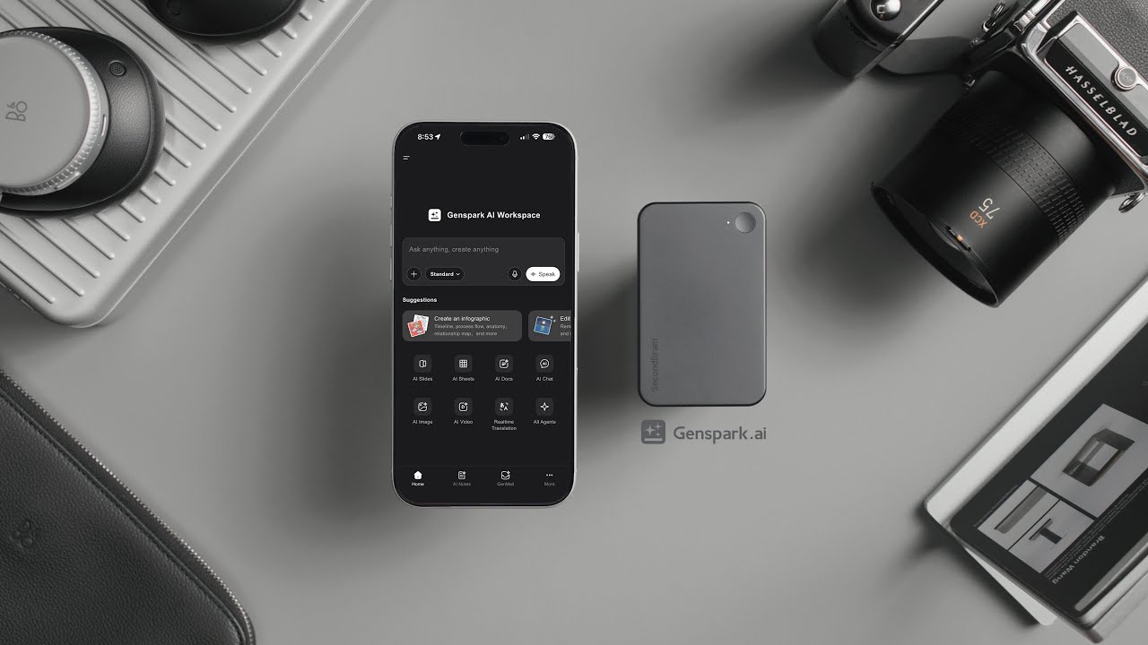 Genspark SecondBrain Note Device // AI Notes That Actually Think + Giveaway!