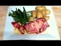 Chicken & Bacon Wrap with garlic cream cheese filling How to make recipe