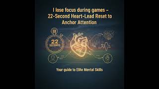 I lose focus during games — 22-Second Heart‑Lead Reset to Anchor Attention