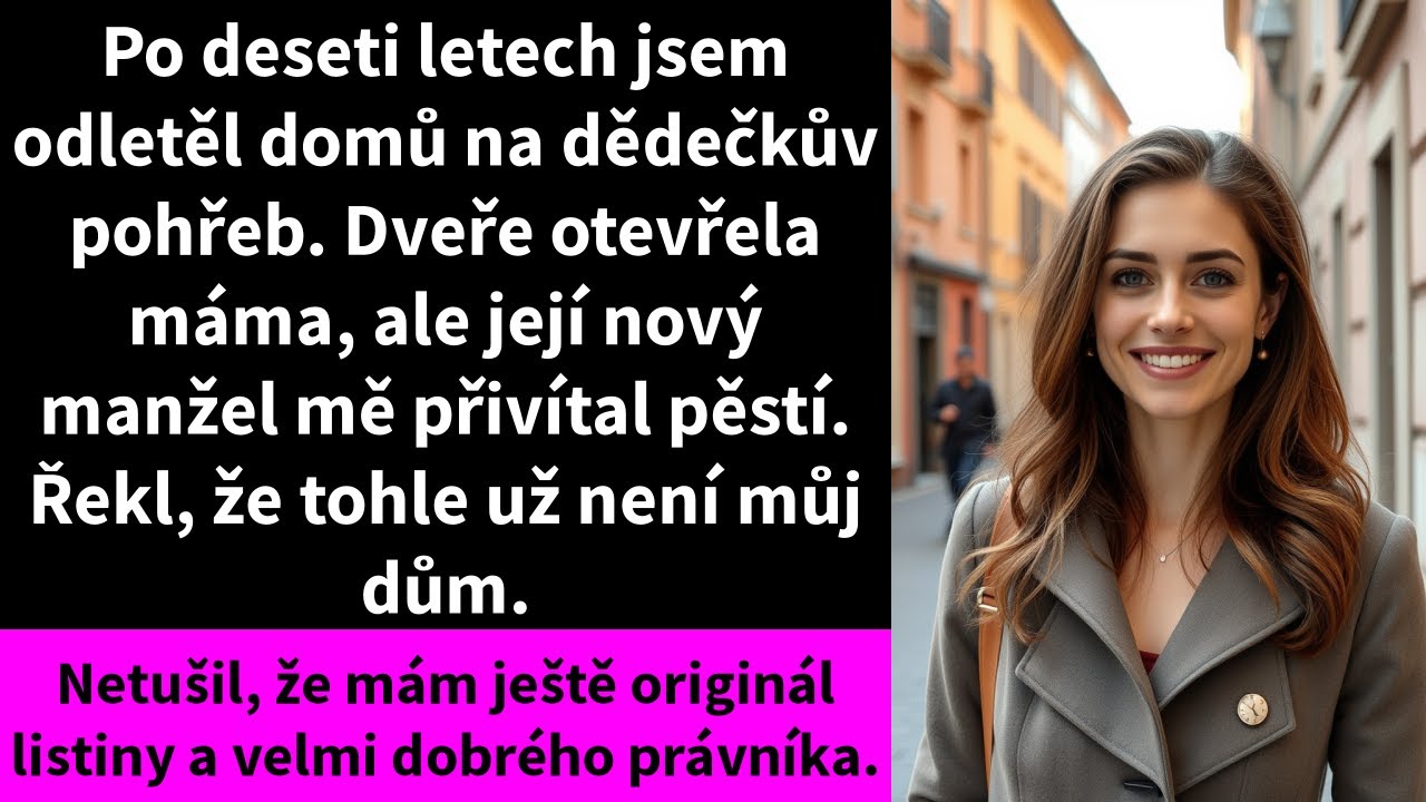 Po deseti letech jsem odletěl domů na dědečkův pohřeb. Dveře otevřela máma,