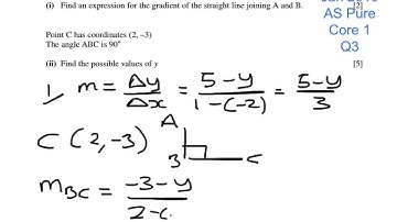 C1 Jan 2010 Q3(coord geometry)