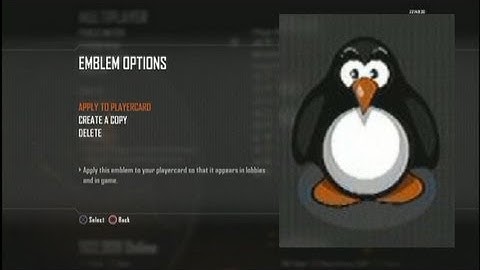 Call of Duty Black Ops 2 Penguin Emblem Tutorial