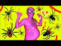 Spiderman vs Pink Spidergirl Real Life Spider Prank Superhero Movie Funny