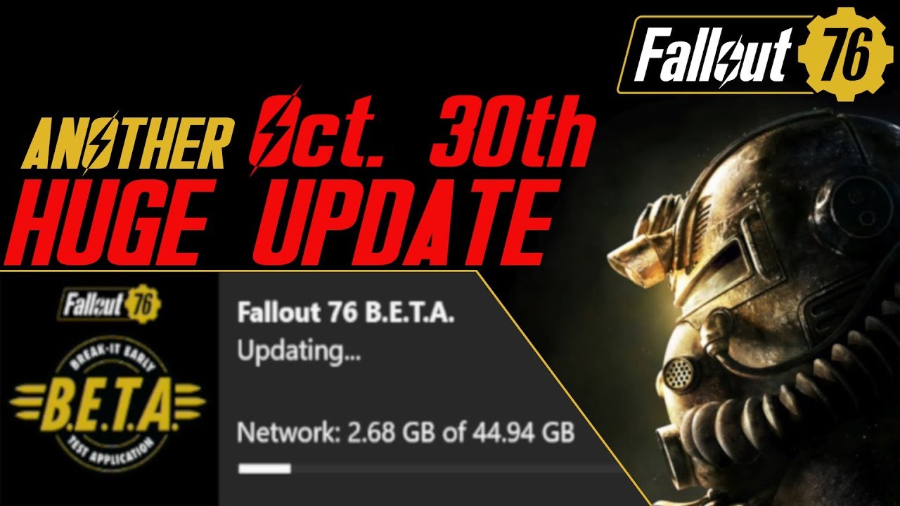 Fallout 76 BETA - Day 2 Impressions and HUGE UPDATE! XBOX ONE/PC/PS4