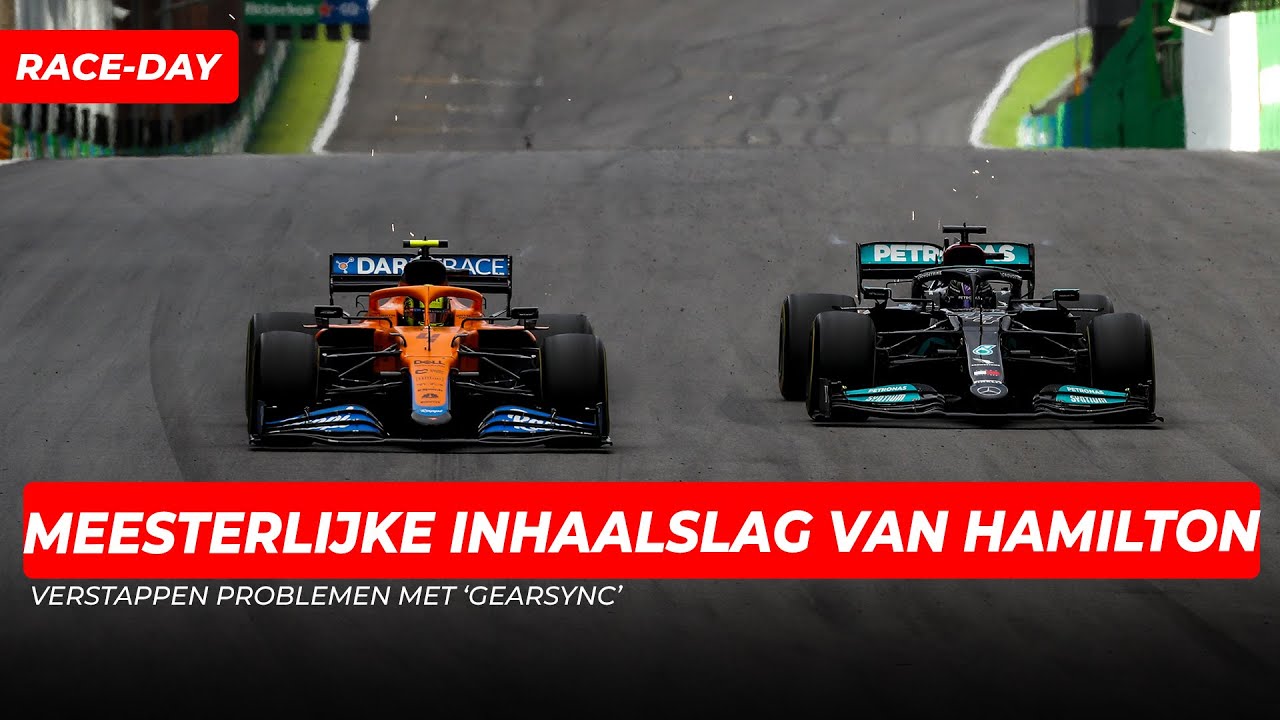 Meesterlijke inhaalslag van Hamilton, Verstappen problemen met ‘gearsync' | Sprintrace São Paulo