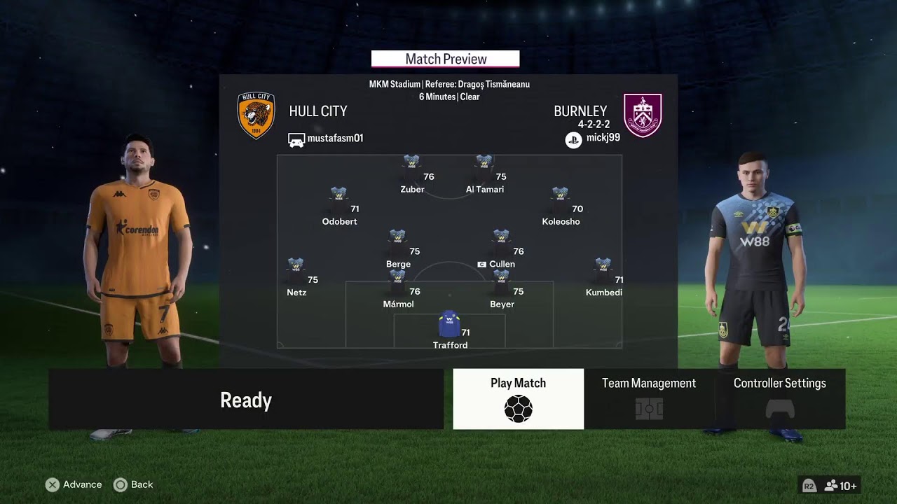 Hull vs Burnley Stats