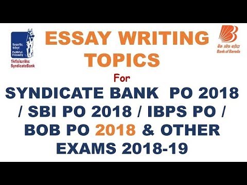 essay topics for bank po
