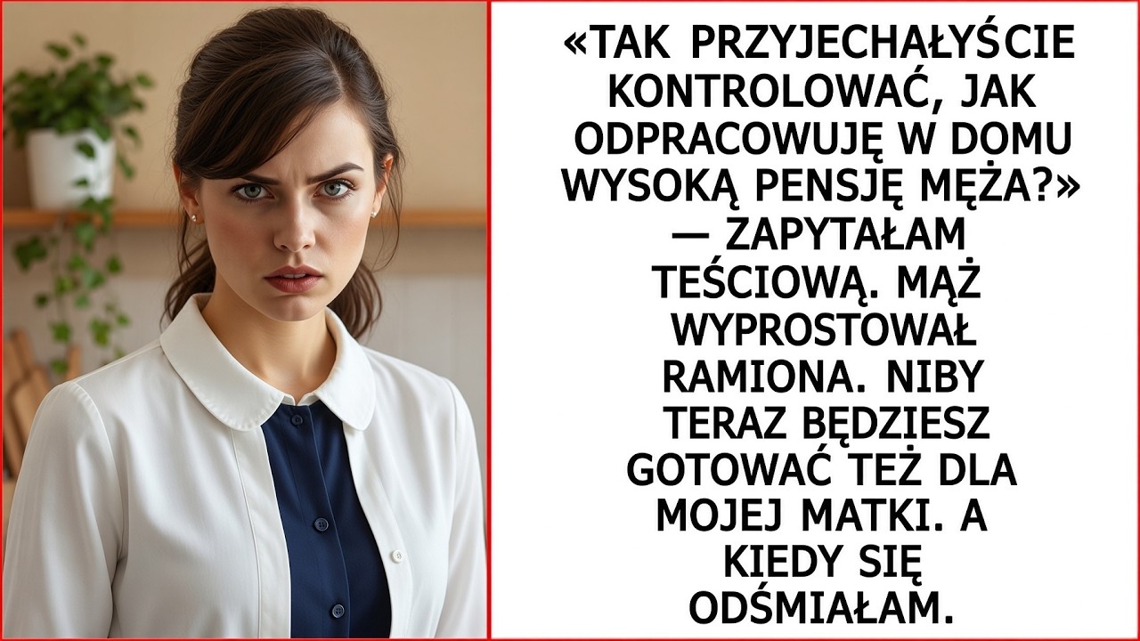Wróciłam po ośmiu godzinach pracy, a on leżał na mojej kanapie, w moim mieszkaniu, które sama wyremontowałam, i rzucił tylko: „Przynieś kolację na taboret i pilota. Dziś to ja jestem żywicielem...