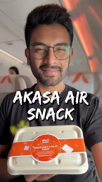 Dining In The Sky: Akasa Air Food Review! ✈️🥭🍽️