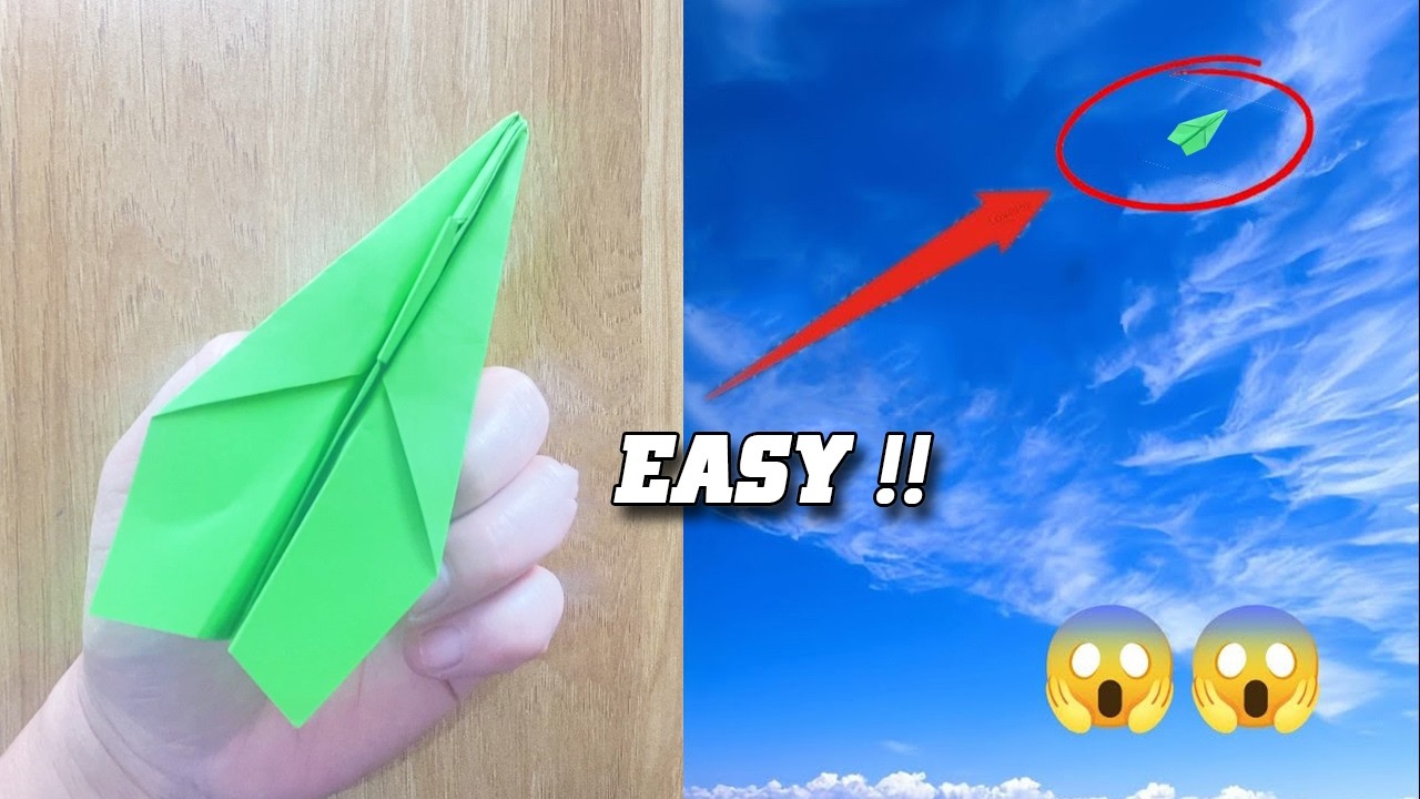 TROP FACILE !!! Cet avion en papier vole à plus de 45 mètres !!