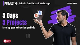 Admin Dashboard Website: HTML & CSS | Project 4