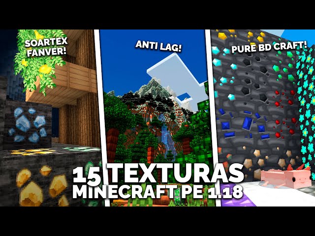 ✓🟢👉 TOP 5 LAS MEJORES TEXTURAS para tu, MinecraftBedrock