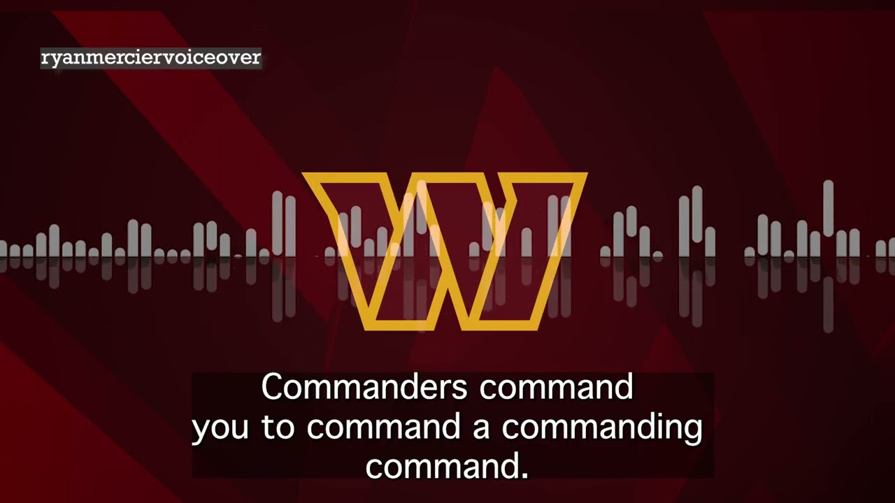 Washington Commanders NFL Voice Over Preview 2023