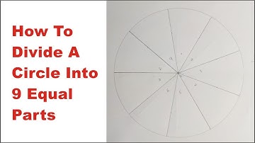 How to Divide a Circle into 9 Equal Parts | Dividing a Circle into 9 Equal Parts Using a Protractor