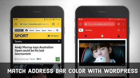 WordPress Website Address Bar Color Kaise Change Kare | How to change address bar color on website