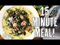 15 Minute Plant-Based Meal: Easy Cheesy Vegan Instant Pot Grits with Mushrooms, Kale, & White Beans