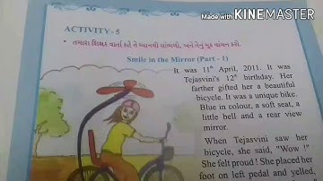 Std-7, Sub-English,Unit-1, Activity-5 Smile in the mirror(Sohana Ben)