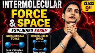 intermolecular Force vs Space full explain  | Class 9 CBSE Science Chapter 1