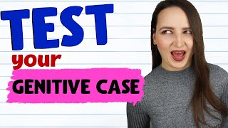 221. Russian GENITIVE case Multiple Choice TEST