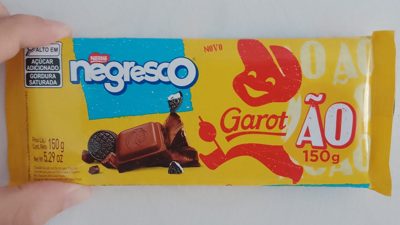 Novo Tablete Garoto com negresco 150 gr 