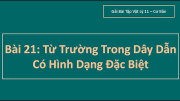 Giải SBT vật lý 11 bài 21 - Từ trường trong dây dẫn có hình dạng đặc biệt 21.10~21.12