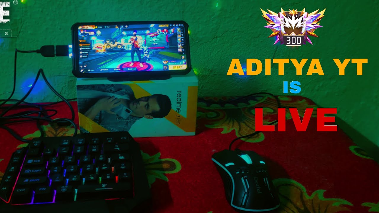 ADITYA YT Is LIVE 😈 | Keyboard And Mouse FF Gameplay  🎮 