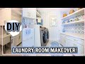 Ultimate Small LAUNDRY ROOM MAKEOVER! INSANE DIY Transformation! Before and After | Alexandra Beuter