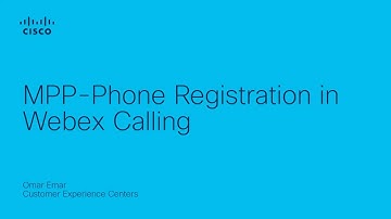 MPP-Phone Registration in Webex Calling | Easy Setup for Seamless Communication