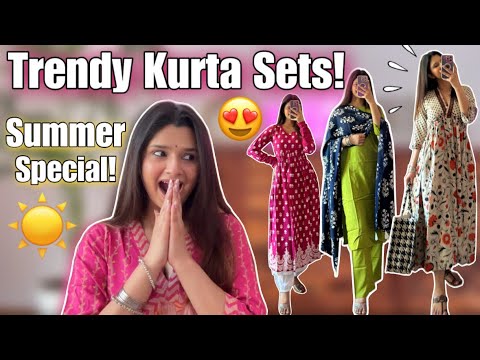 Trendy Kurta Sets Haul💕*Summer Special* Everything Under Rs.1999 ...