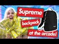 $250 SUPREME backpack at the arcade - Let's WIN IT!