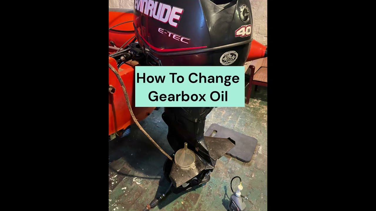Evinrude ETEC 40 50 60 Gearbox Service Oil Change & Pressure Test YouTube