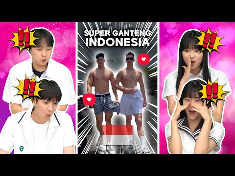 Reaksi Siswa Korea Terkejut Melihat Pria Indonesia Super Ganteng 😍😍 🇮🇩🇰🇷 | Indonesia
