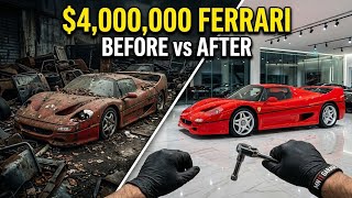 Abandoned Ferrari F50 Restored From Scrap to $4,000,000 Supercar