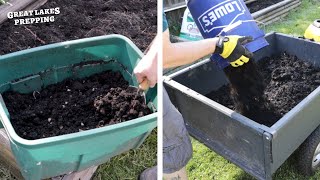 Composting Before and After - Last Year's Compost REVEALED!