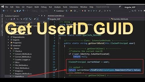 🔑Tutorial: Get UserID in Angular Client from from ASP Core API Identity