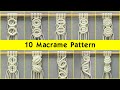 DIY 10 Macrame Patterns | Bubbles Pattern | Shell Pattern | Macrame Tutorial