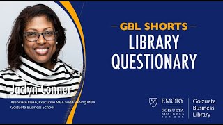 Gbl Shorts Library Questionary With Jaclyn Conner Ociate Dean, Exec Mba And Evening Mba