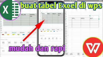 Cara membuat tabel Excel di wps office hp android