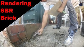 Rendering Over Old Brick Wall sbr Sand and Cement